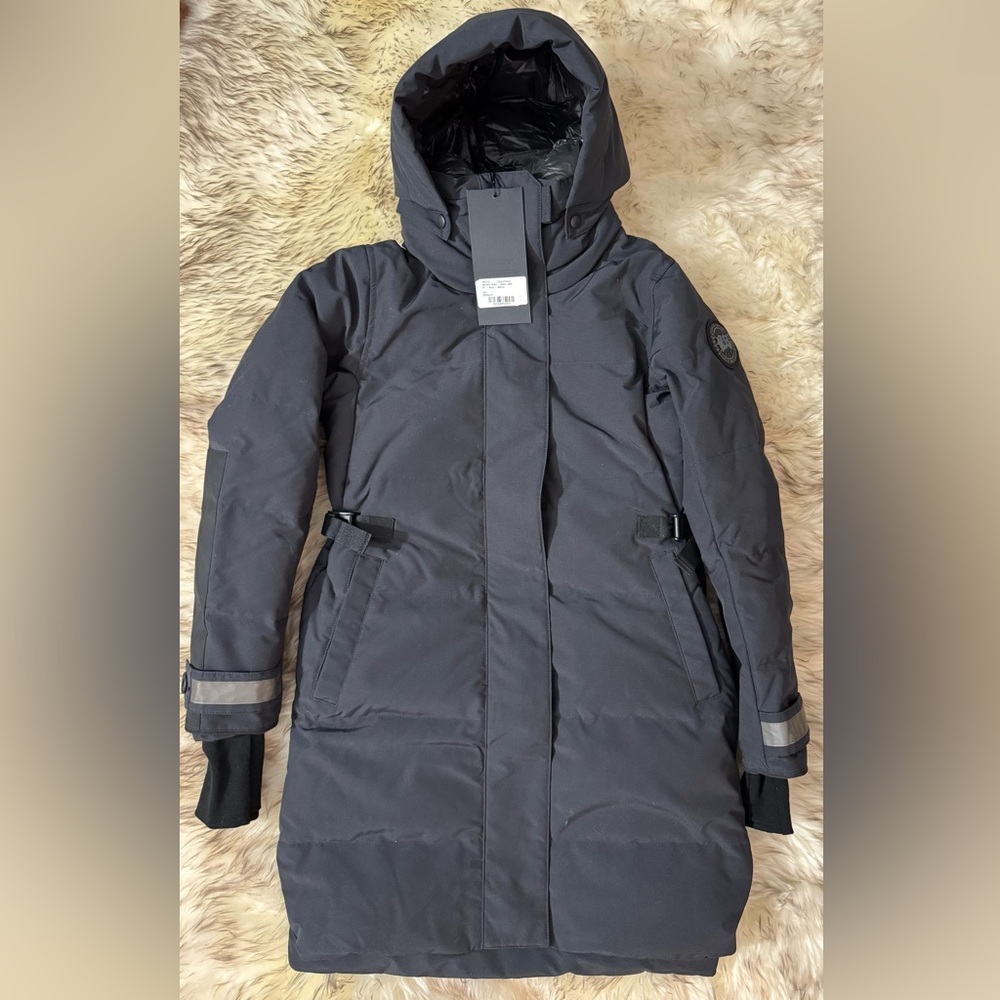 CANADA GOOSE Women Bennett Black Label Down Parka 3817LB Navy Marine Size S